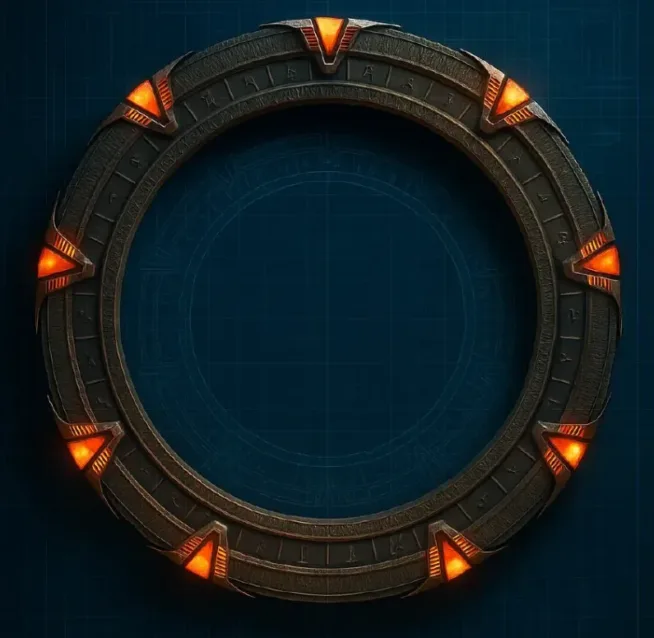 3D tištěná hvězdná brána ze seriálu Stargate