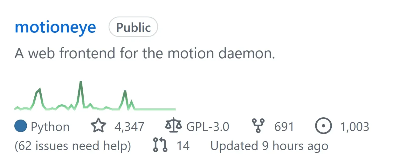 The motionEye project is alive! After many years, we have new pre-release versions.