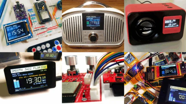 Internet radio receiver with ESP32