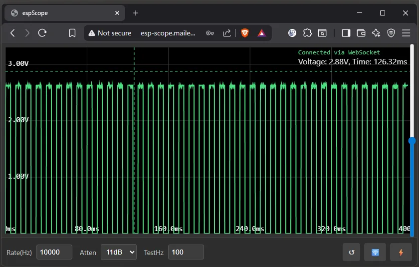 ESP-Scope and web interface