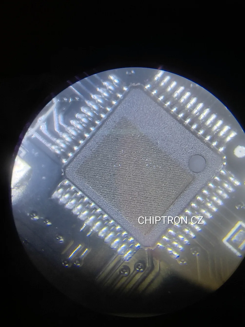 Milling of the component - removal of markings