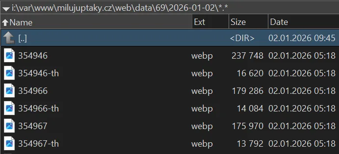 Photographs of Captured Birds