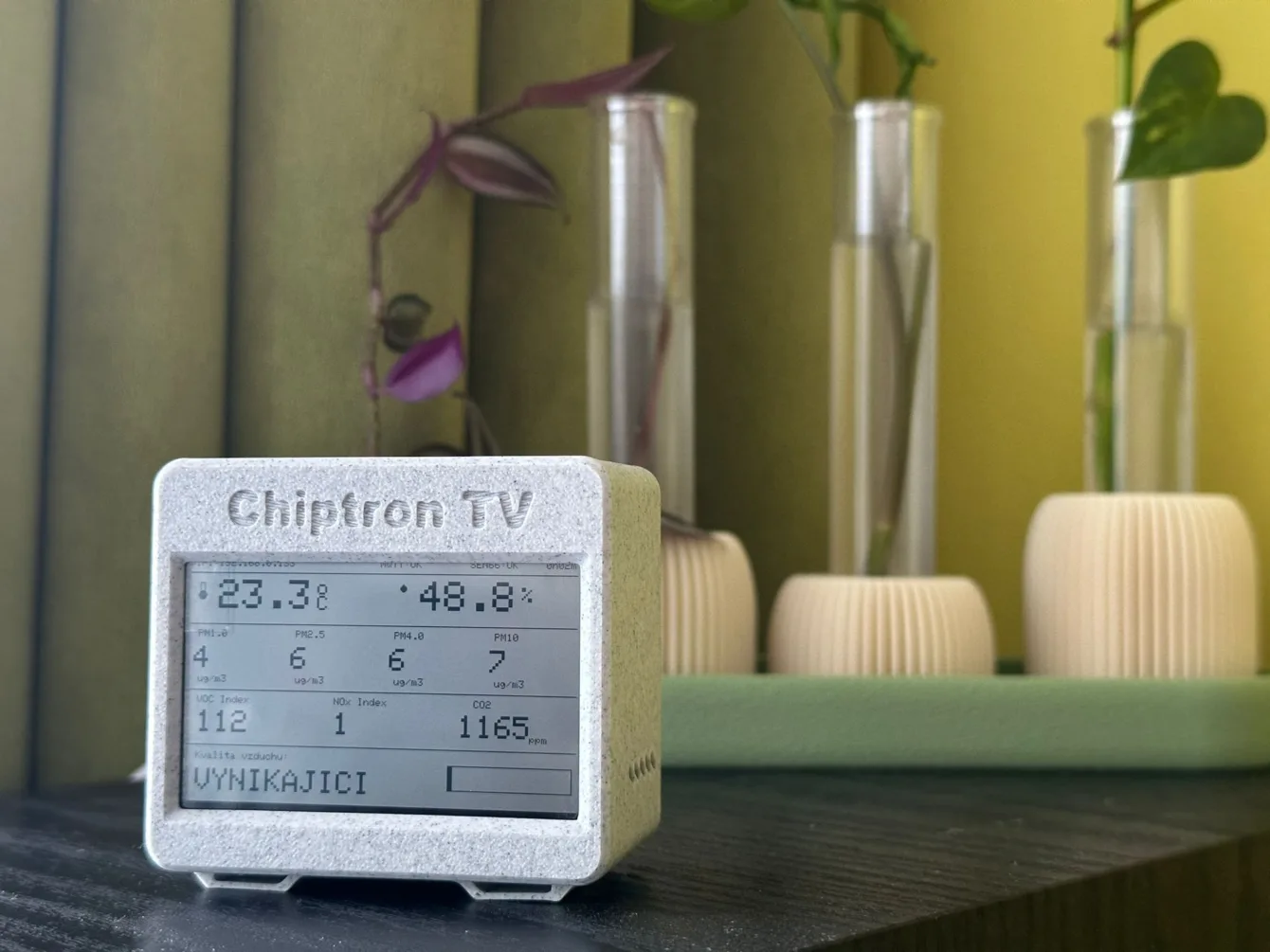 Completed home air quality measurement project with Home Assistant support