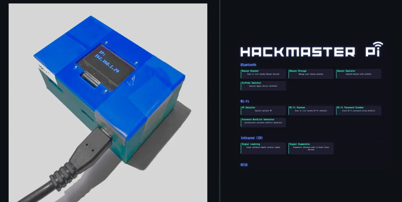 HackMaster Pi: a pocket tool for testing (not only) IoT security