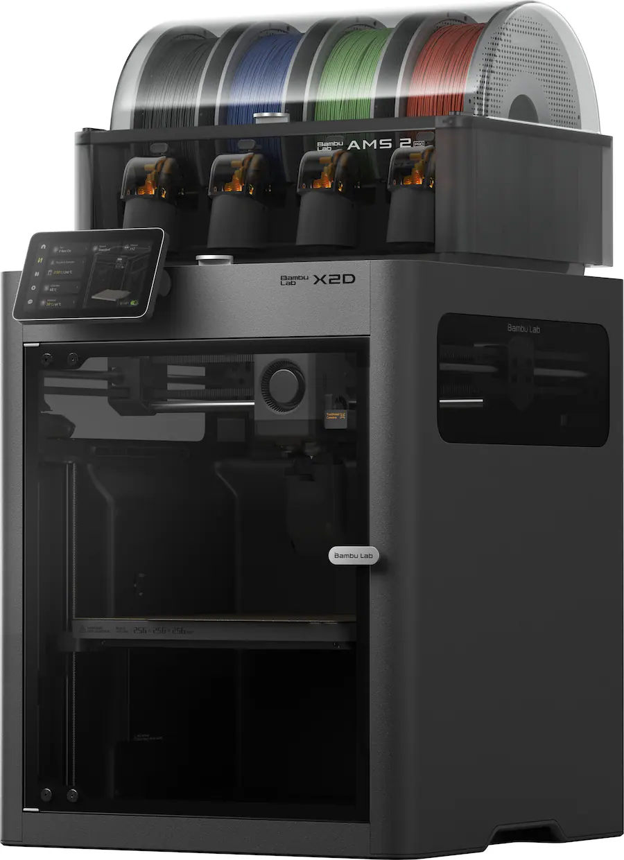 Leak of information about the hot new product, the Bambu Lab X2D 3D printer. Photos and specifications.