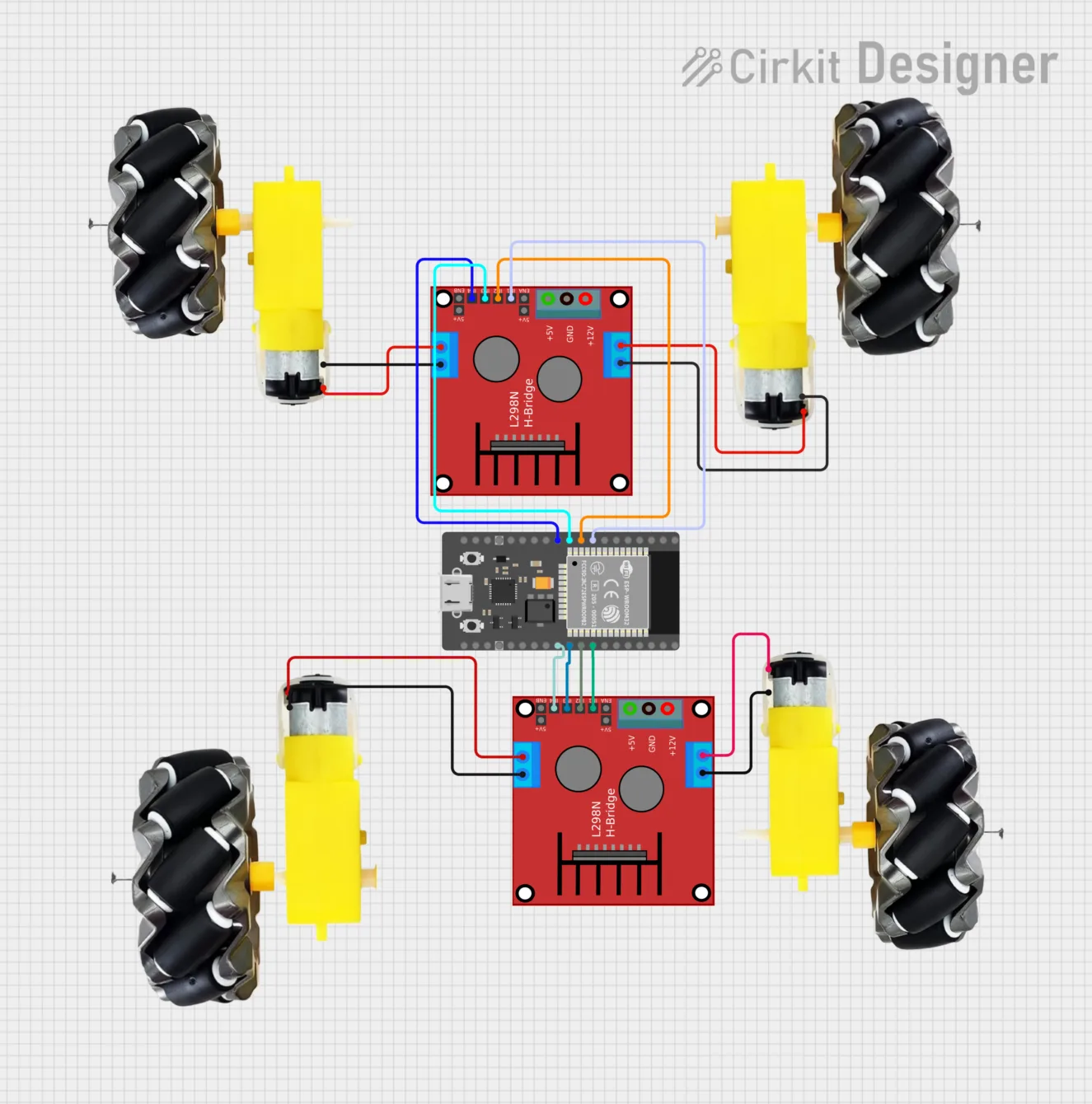 Robot controlled from ESP