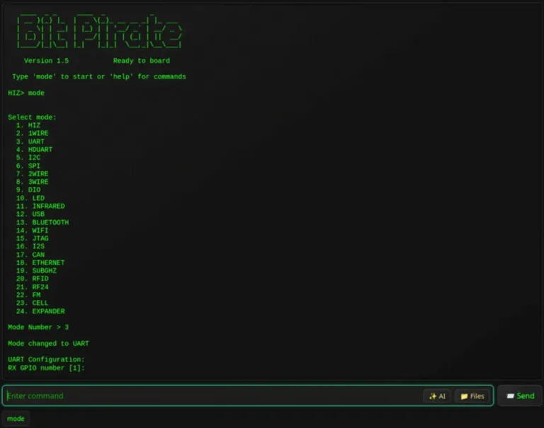 ESP32 Bit Pirate: Bus Pirate hacking tool for ESP32