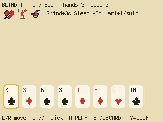 Picatro card game built in picogame