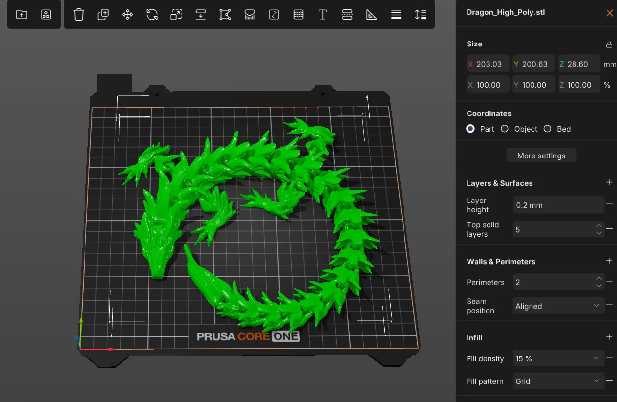 You can pin the parameters you use most often to the right panel instead of digging through dozens of unused settings.